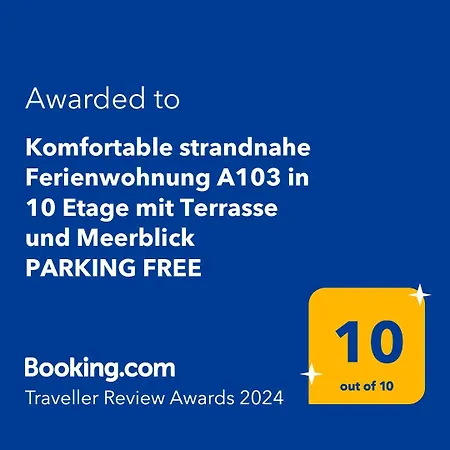 Comfortable A103 Sea View 10th Floor Parking Free Appartement Miedzyzdroje