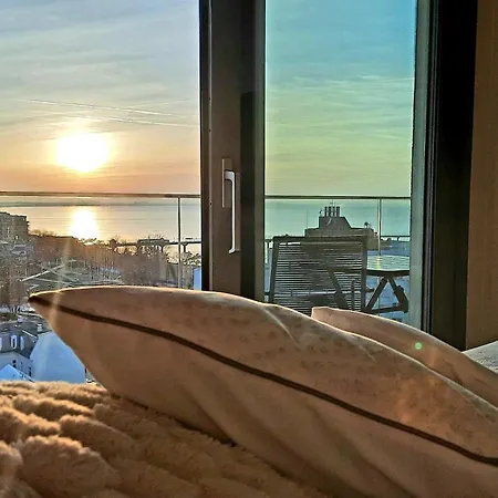 公寓 Comfortable A103 Sea View 10th Floor Parking Free 米兹多洛杰