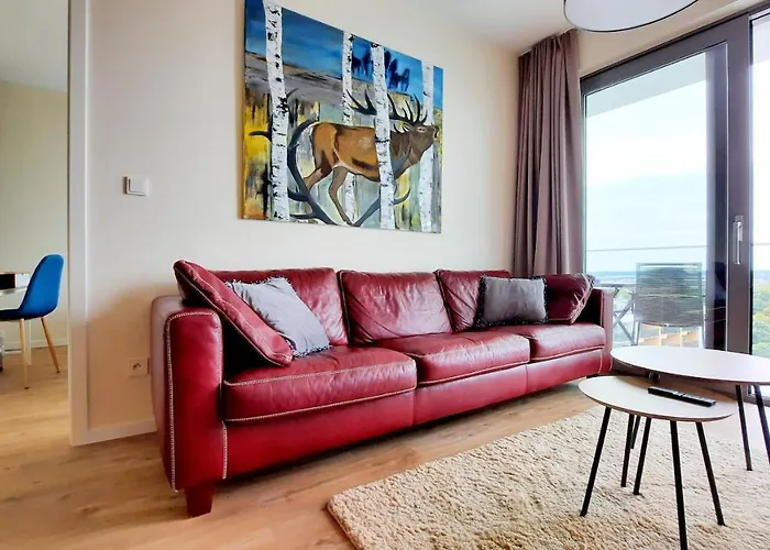 Comfortable A103 Sea View 10th Floor Parking Free Apartman Międzyzdroje